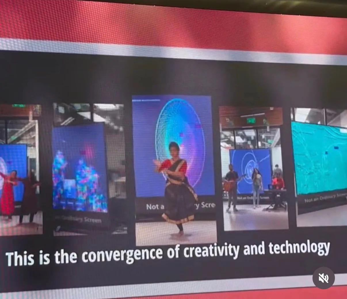 Tradition X Technology presentation showing interactive installations