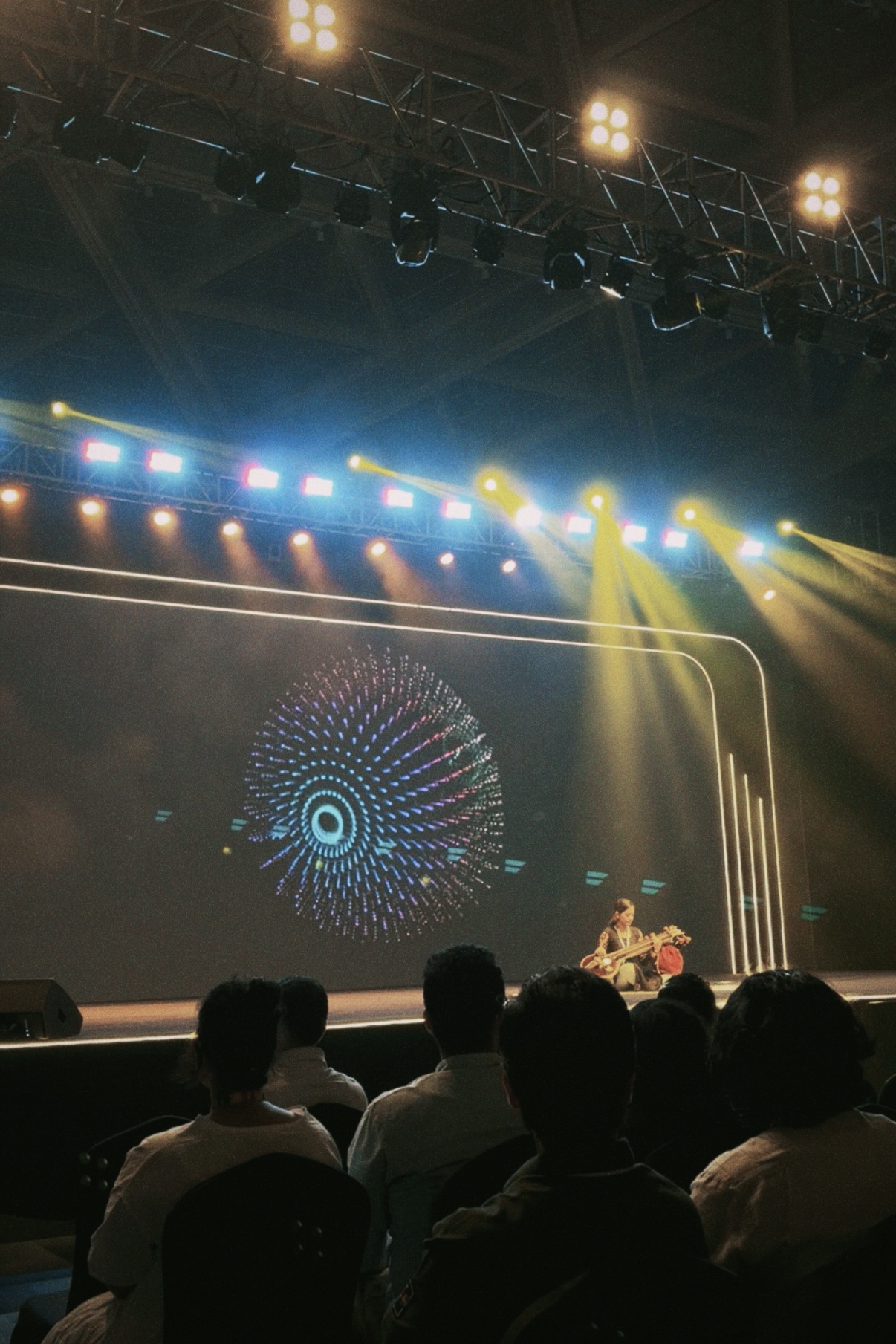Tejj's data art on display at an international exhibition — work shown across Serbia, Africa, and India