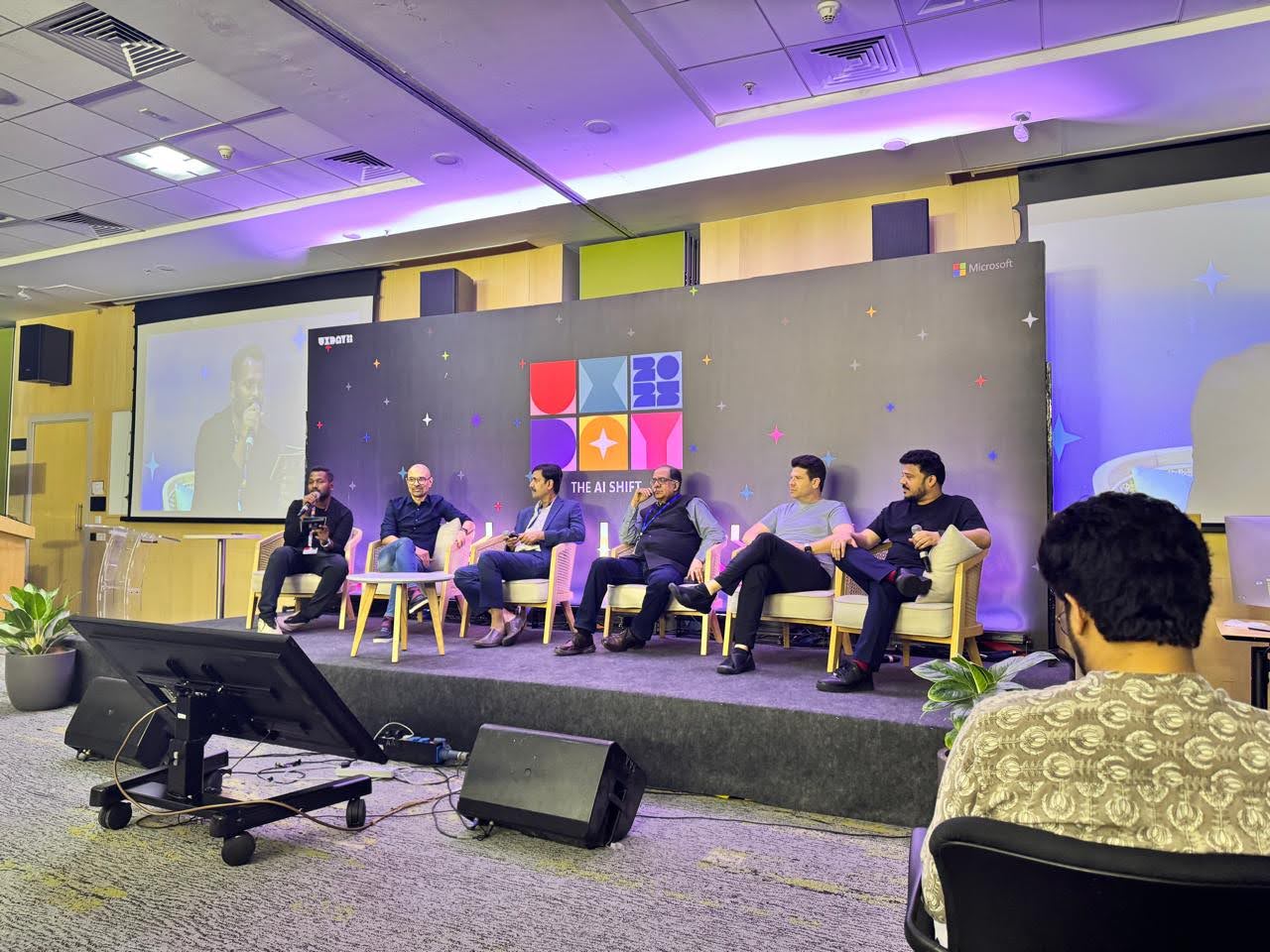Tejj on The AI Shift panel at Microsoft