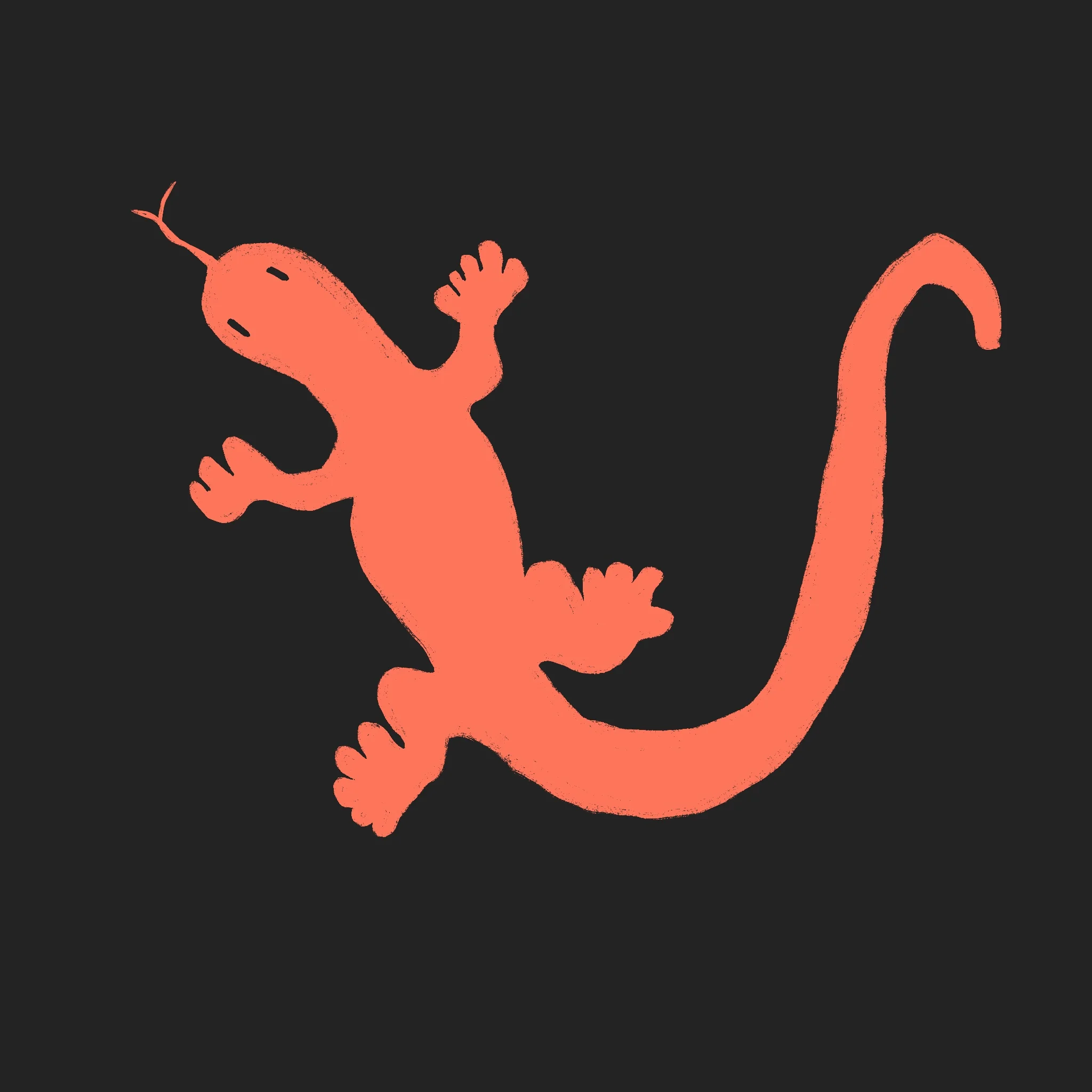 Lizard sketch, Tejj's symbol of adaptability